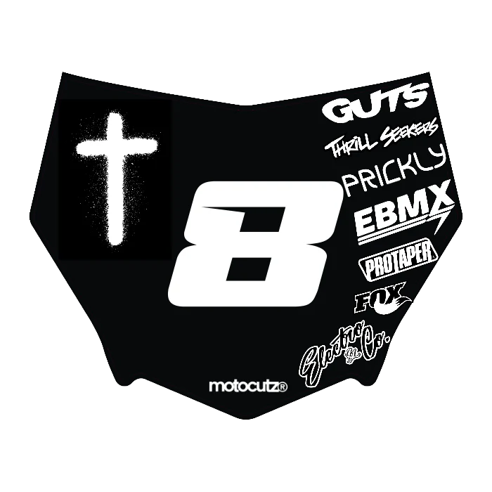 CUSTOM MOTOCUTZ FRONT PLATE DECAL