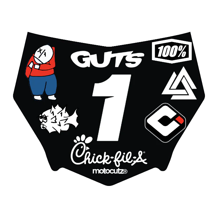 CUSTOM MOTOCUTZ FRONT PLATE DECAL