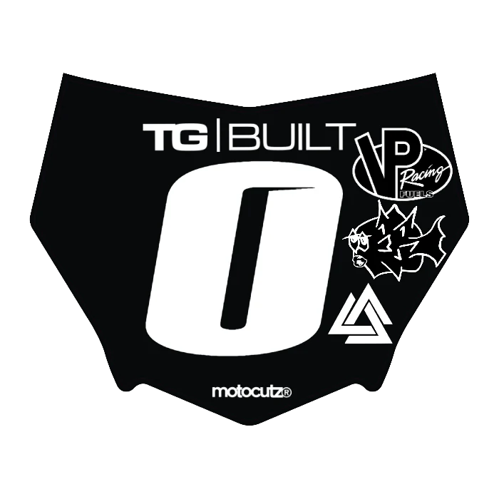 CUSTOM MOTOCUTZ FRONT PLATE DECAL