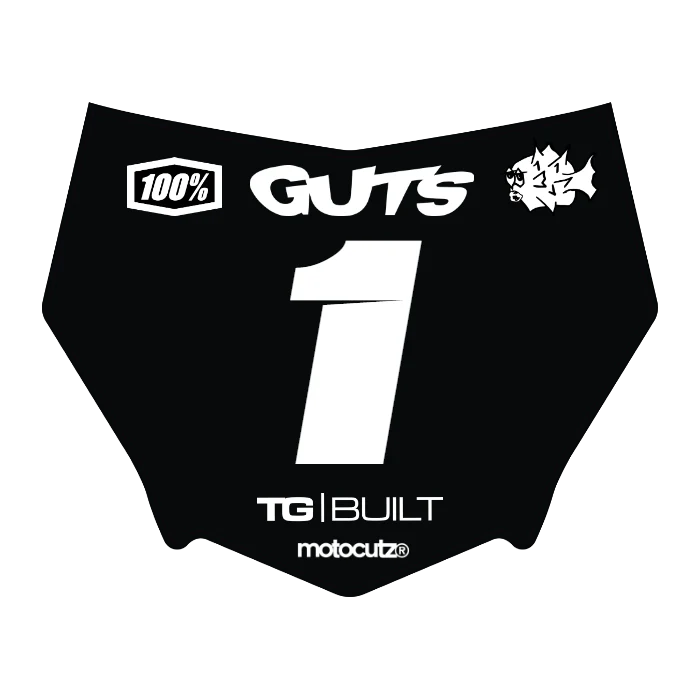 CUSTOM MOTOCUTZ FRONT PLATE DECAL