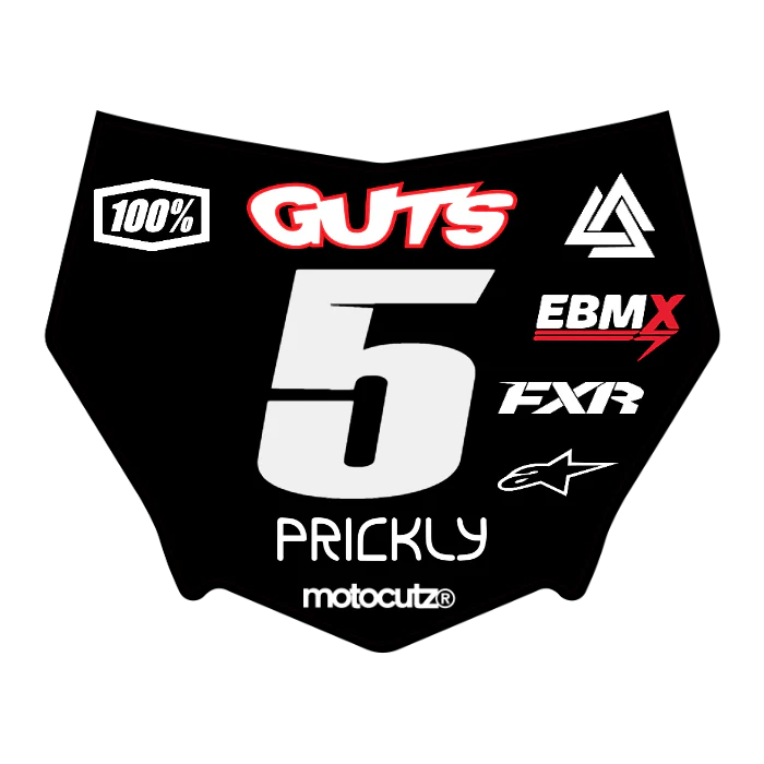 CUSTOM MOTOCUTZ FRONT PLATE DECAL