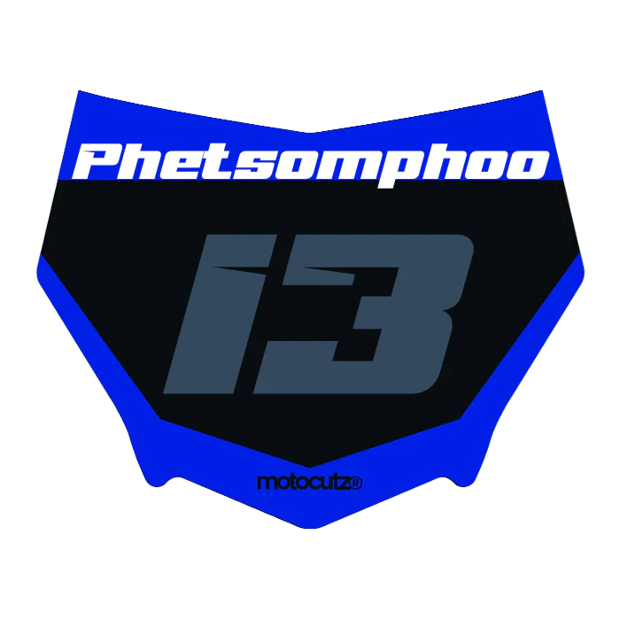 CUSTOM MOTOCUTZ FRONT PLATE DECAL