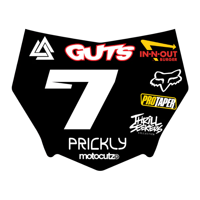 CUSTOM MOTOCUTZ FRONT PLATE DECAL