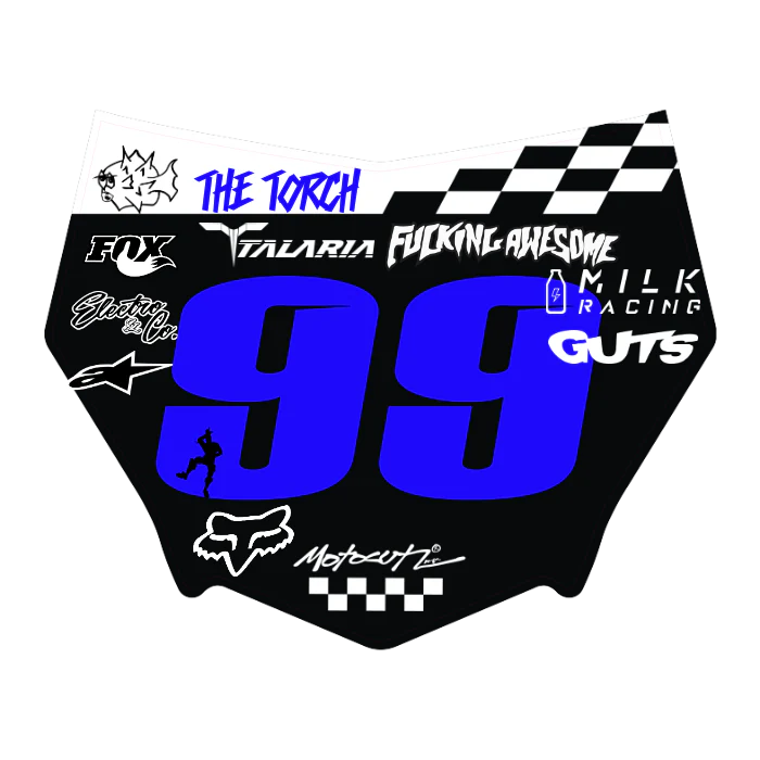 CUSTOM MOTOCUTZ FRONT PLATE DECAL