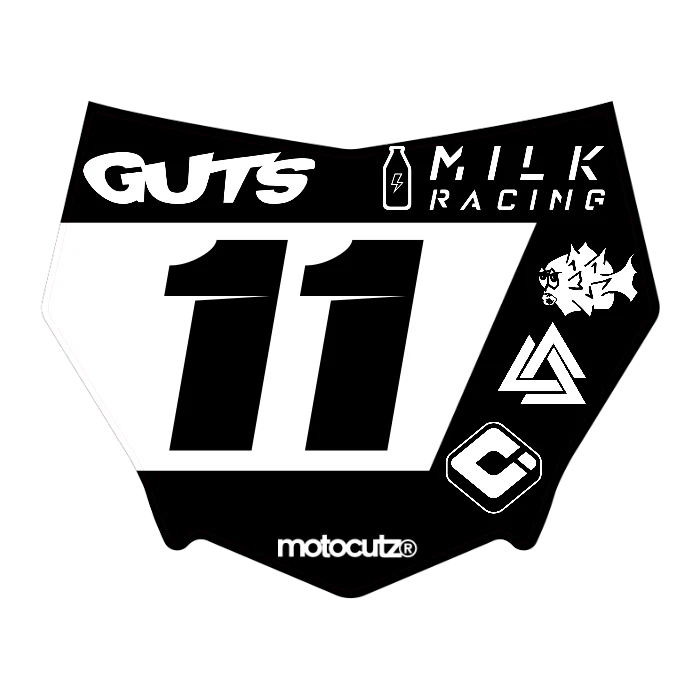 CUSTOM MOTOCUTZ FRONT PLATE DECAL