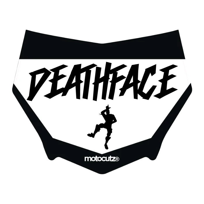 CUSTOM MOTOCUTZ FRONT PLATE DECAL