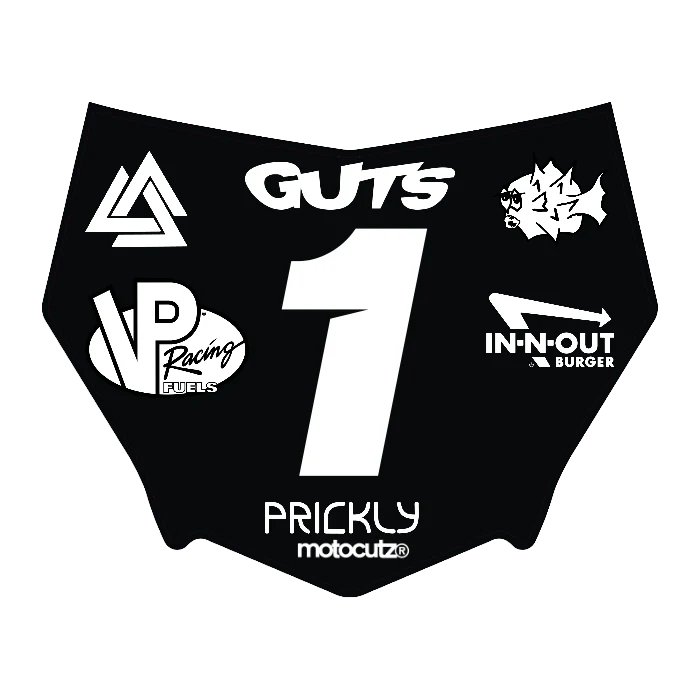 CUSTOM MOTOCUTZ FRONT PLATE DECAL