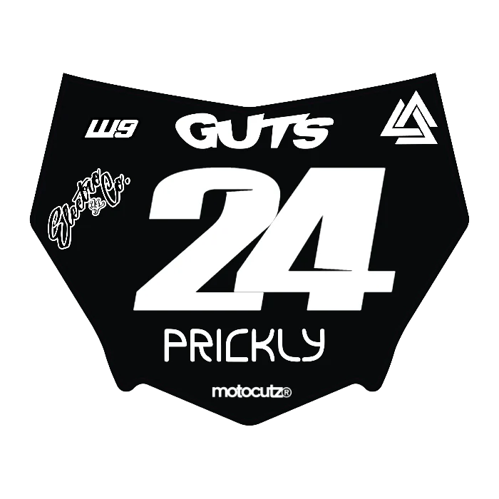 CUSTOM MOTOCUTZ FRONT PLATE DECAL