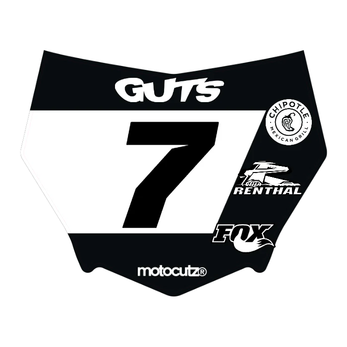 CUSTOM MOTOCUTZ FRONT PLATE DECAL