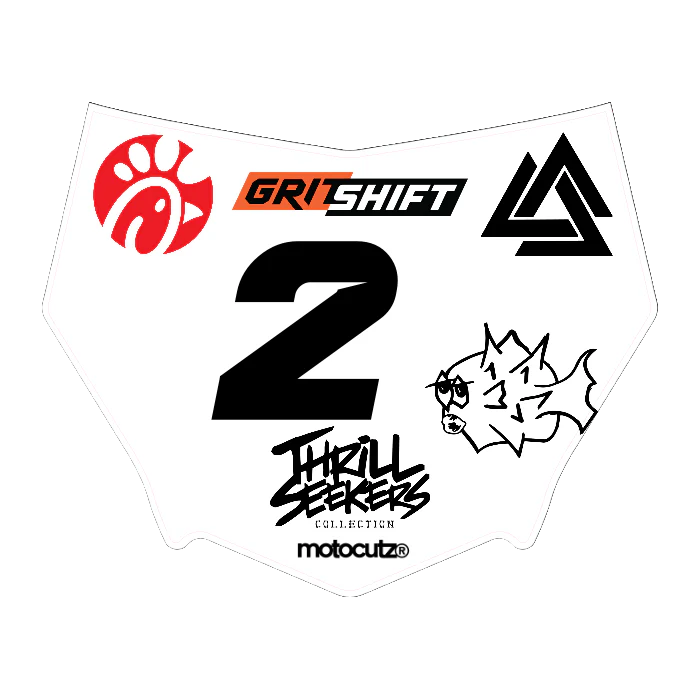 CUSTOM MOTOCUTZ FRONT PLATE DECAL