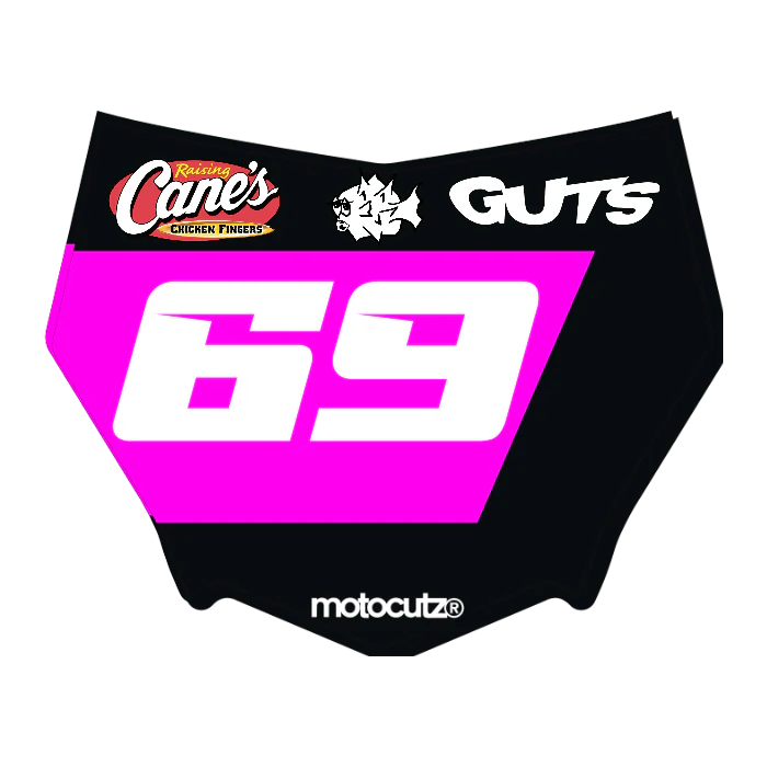 CUSTOM MOTOCUTZ FRONT PLATE DECAL