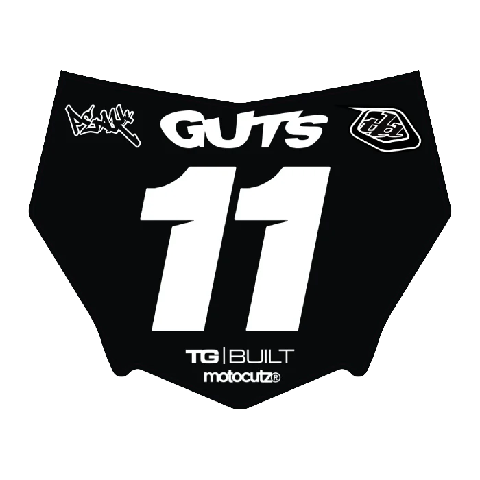 CUSTOM MOTOCUTZ FRONT PLATE DECAL