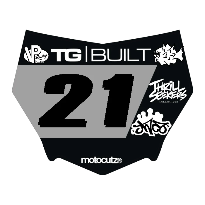 CUSTOM MOTOCUTZ FRONT PLATE DECAL