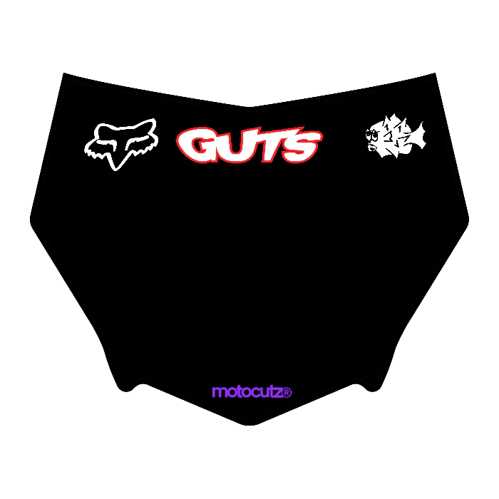 CUSTOM MOTOCUTZ FRONT PLATE DECAL