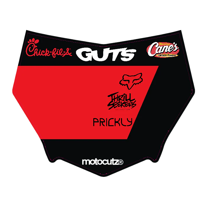 CUSTOM MOTOCUTZ FRONT PLATE DECAL