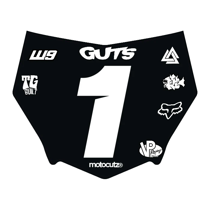 CUSTOM MOTOCUTZ FRONT PLATE DECAL