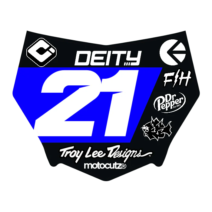 CUSTOM MOTOCUTZ FRONT PLATE DECAL