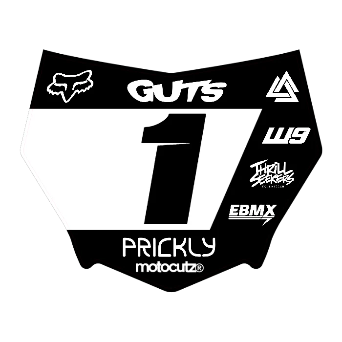 CUSTOM MOTOCUTZ FRONT PLATE DECAL