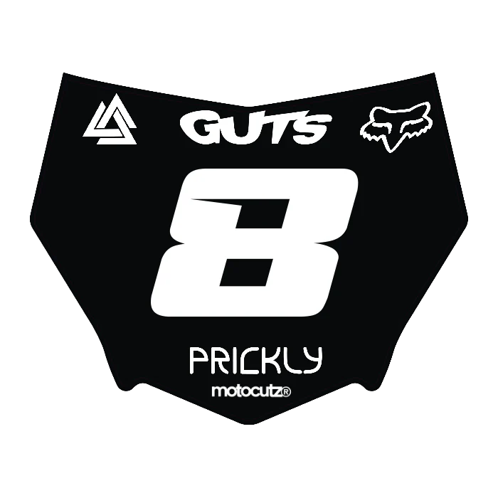 CUSTOM MOTOCUTZ FRONT PLATE DECAL