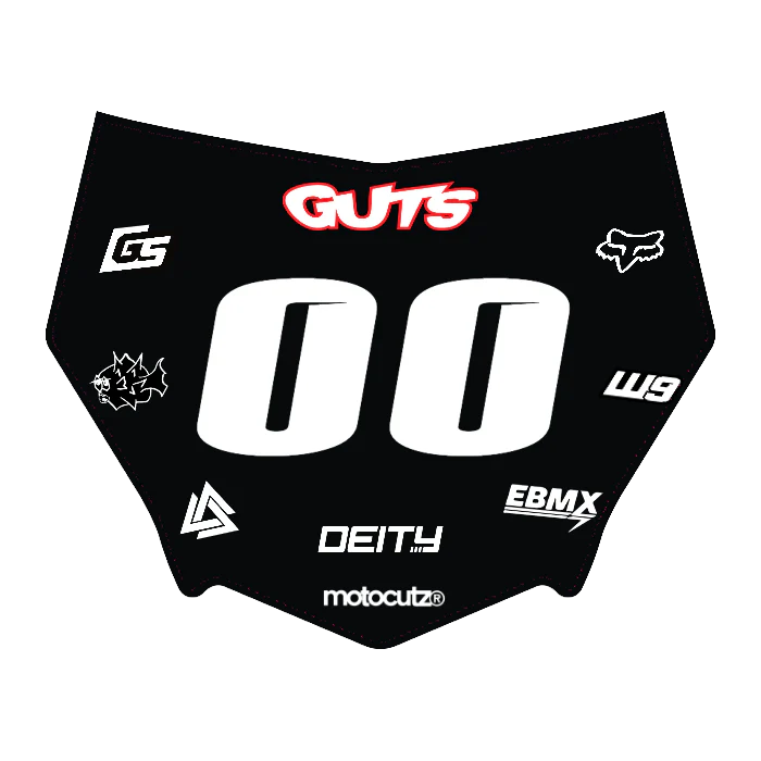CUSTOM MOTOCUTZ FRONT PLATE DECAL