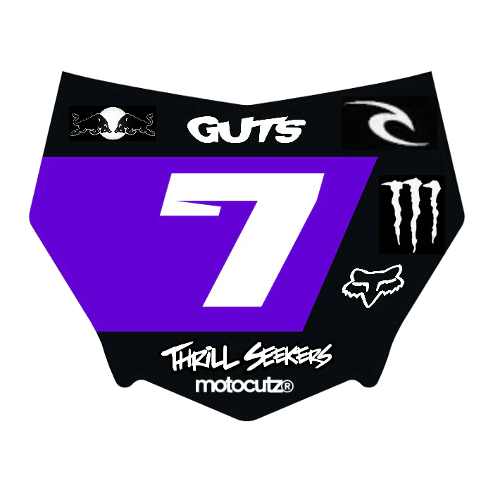 CUSTOM MOTOCUTZ FRONT PLATE DECAL