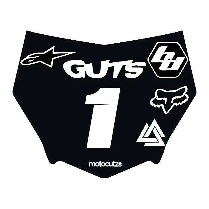 CUSTOM MOTOCUTZ FRONT PLATE DECAL