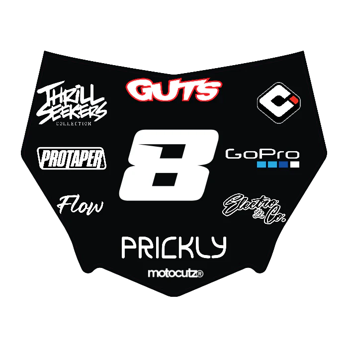 CUSTOM MOTOCUTZ FRONT PLATE DECAL