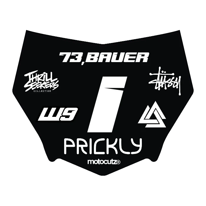 CUSTOM MOTOCUTZ FRONT PLATE DECAL