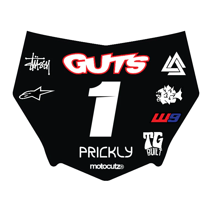 CUSTOM MOTOCUTZ FRONT PLATE DECAL