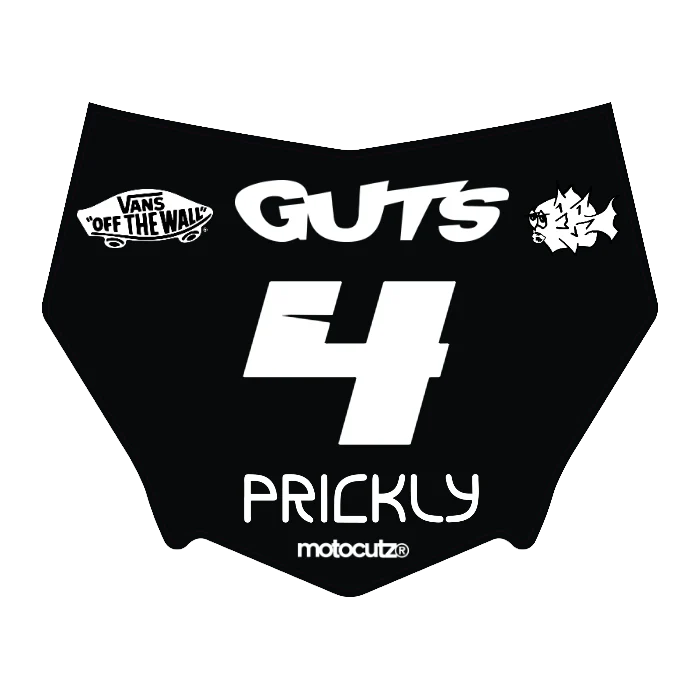 CUSTOM MOTOCUTZ FRONT PLATE DECAL