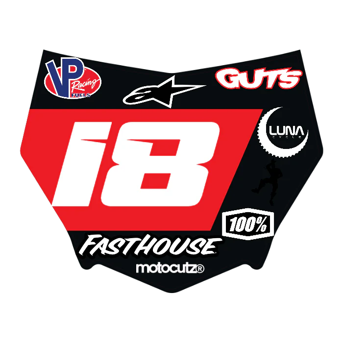 CUSTOM MOTOCUTZ FRONT PLATE DECAL