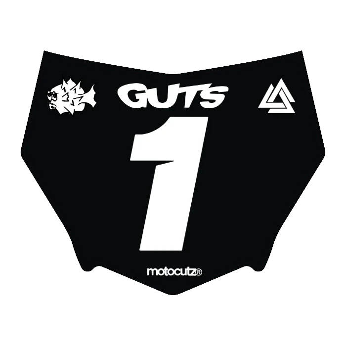 CUSTOM MOTOCUTZ FRONT PLATE DECAL