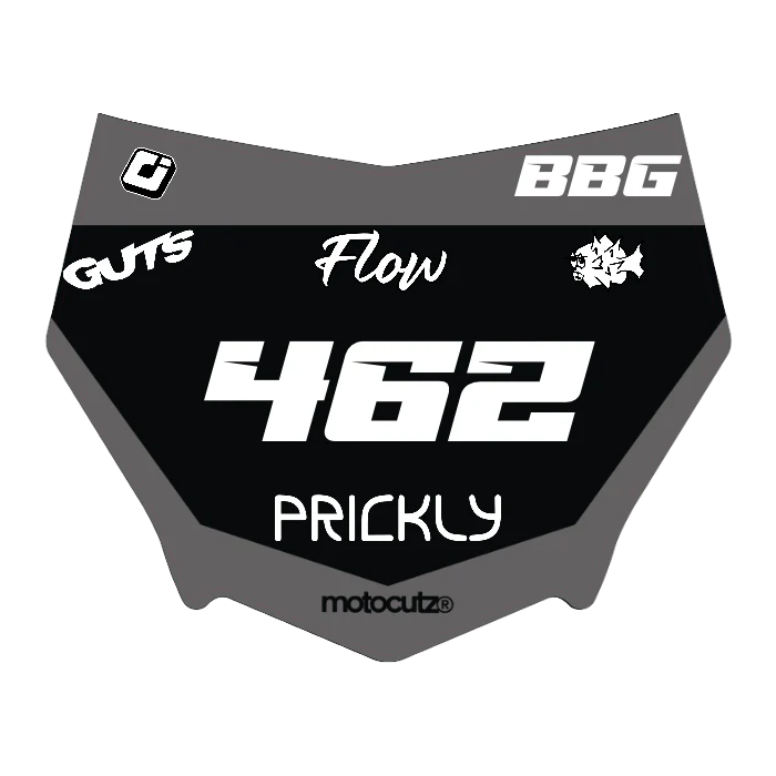 CUSTOM MOTOCUTZ FRONT PLATE DECAL