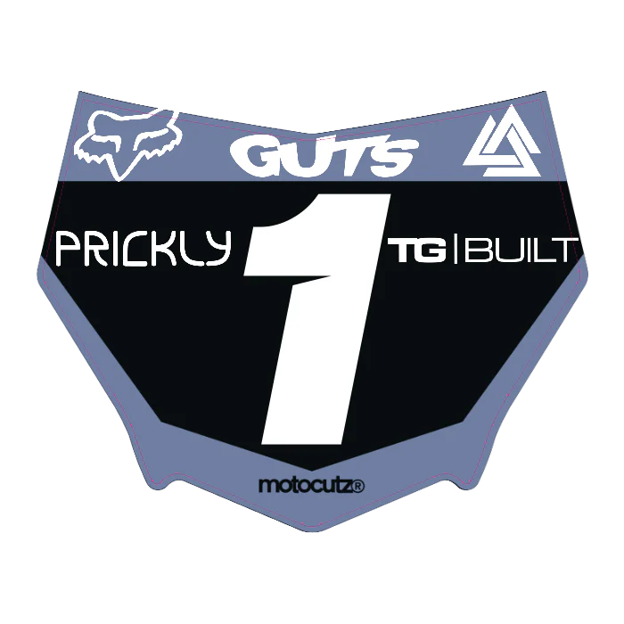 CUSTOM MOTOCUTZ FRONT PLATE DECAL