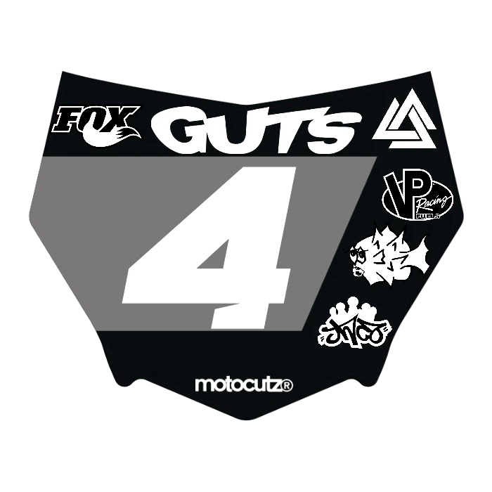 CUSTOM MOTOCUTZ FRONT PLATE DECAL