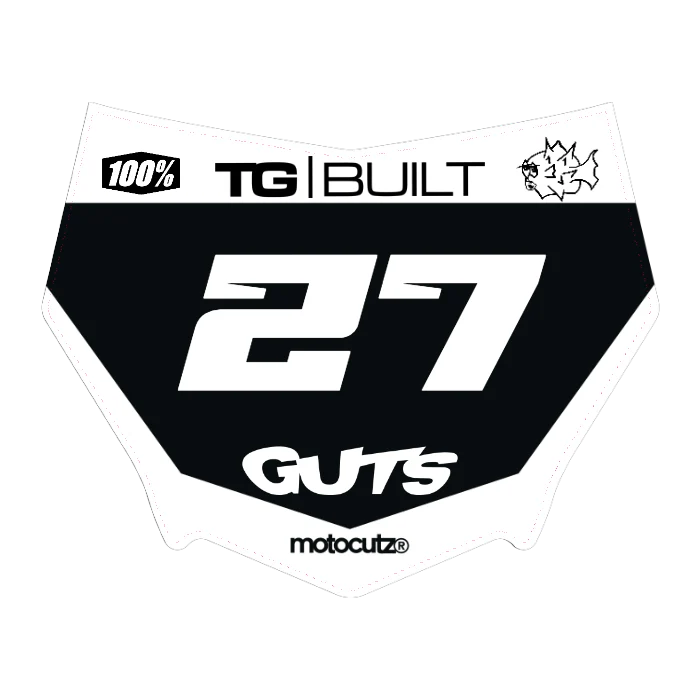 CUSTOM MOTOCUTZ FRONT PLATE DECAL