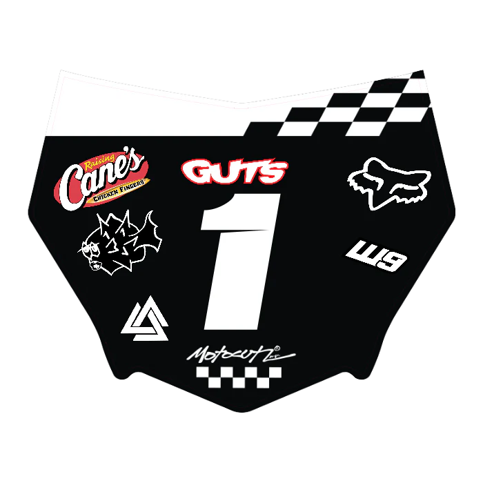 CUSTOM MOTOCUTZ FRONT PLATE DECAL