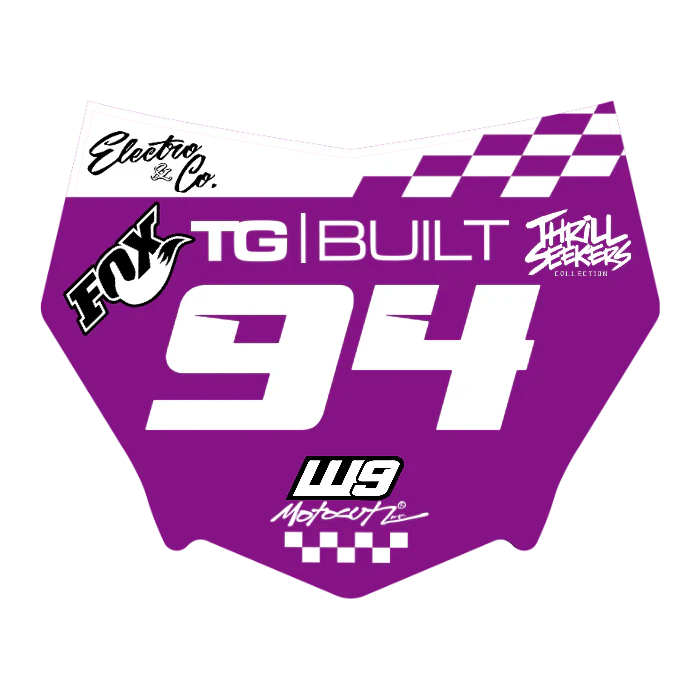 CUSTOM MOTOCUTZ FRONT PLATE DECAL