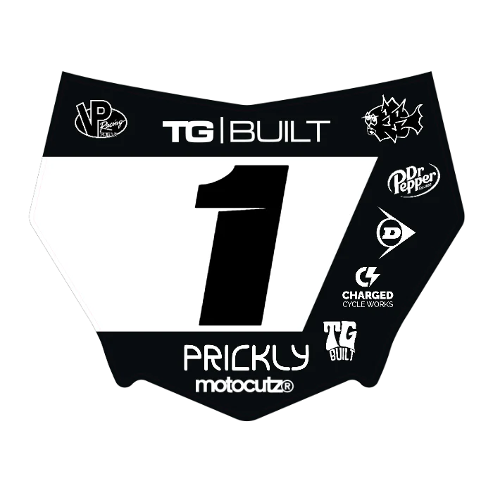 CUSTOM MOTOCUTZ FRONT PLATE DECAL