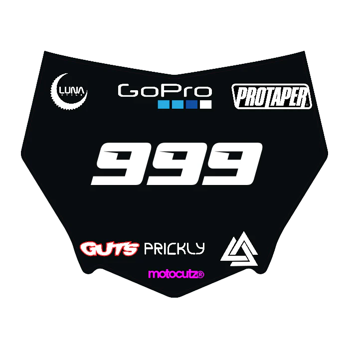 CUSTOM MOTOCUTZ FRONT PLATE DECAL