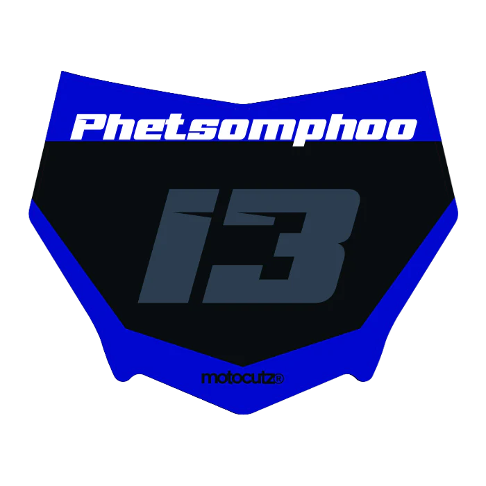 CUSTOM MOTOCUTZ FRONT PLATE DECAL