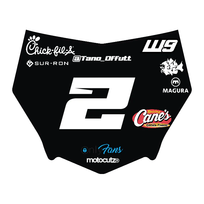 CUSTOM MOTOCUTZ FRONT PLATE DECAL