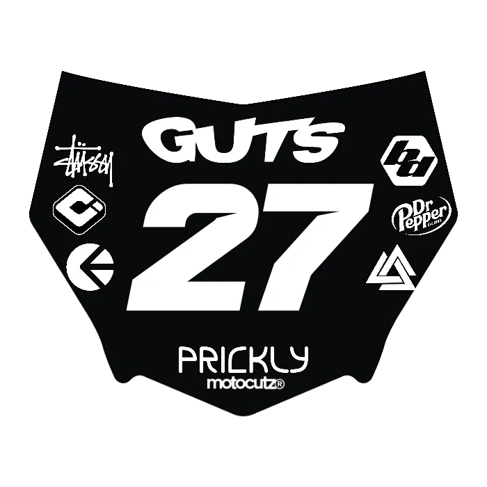 CUSTOM MOTOCUTZ FRONT PLATE DECAL