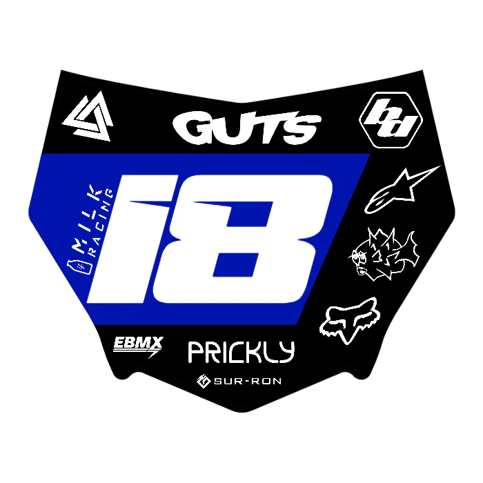 CUSTOM MOTOCUTZ FRONT PLATE DECAL