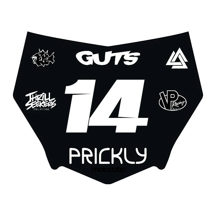 CUSTOM MOTOCUTZ FRONT PLATE DECAL