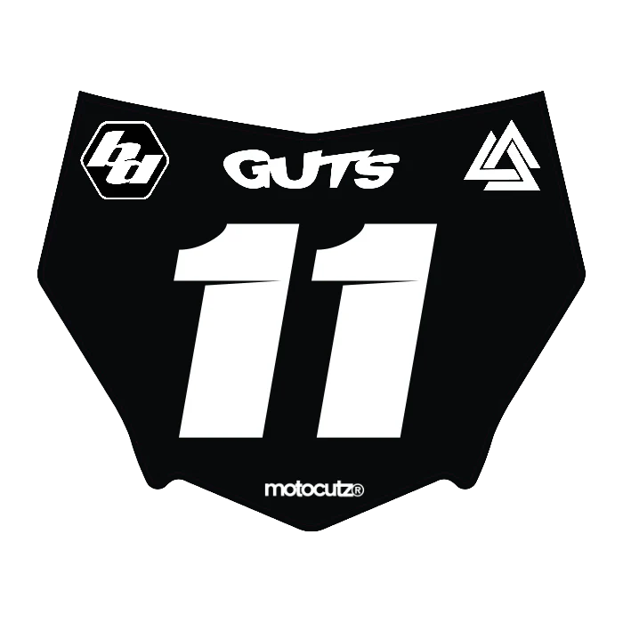 CUSTOM MOTOCUTZ FRONT PLATE DECAL