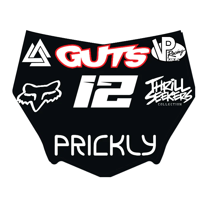CUSTOM MOTOCUTZ FRONT PLATE DECAL