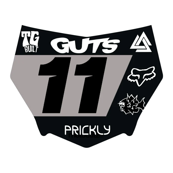 CUSTOM MOTOCUTZ FRONT PLATE DECAL