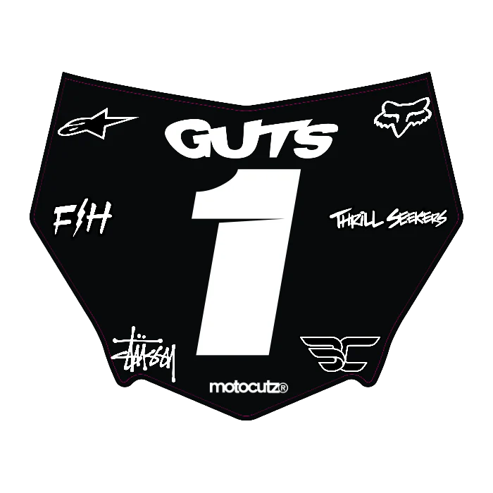 CUSTOM MOTOCUTZ FRONT PLATE DECAL