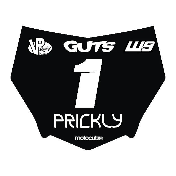 CUSTOM MOTOCUTZ FRONT PLATE DECAL